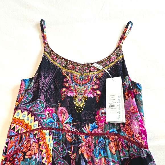 Milla by Camilla High Low Dress. Girls 12. Red and purple tones. - Picture 3 of 6